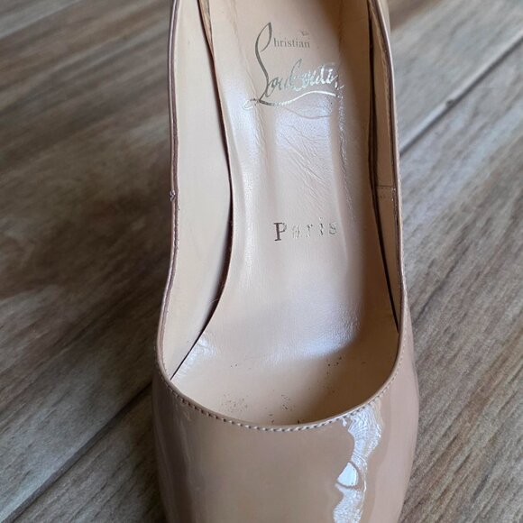 Christian Louboutin Fifille Simple Nude Patent Leather Pumps Eur. 36.5 - Picture 3 of 13